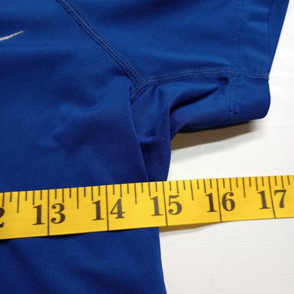 Nike Pro Combat Dri-Fit Women’s XS Blue Compression Athletic Shirt - Picture 3 of 6